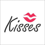 Kisses Stencil