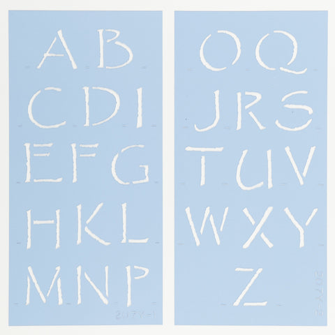 Papyrus Letter Stencil Set