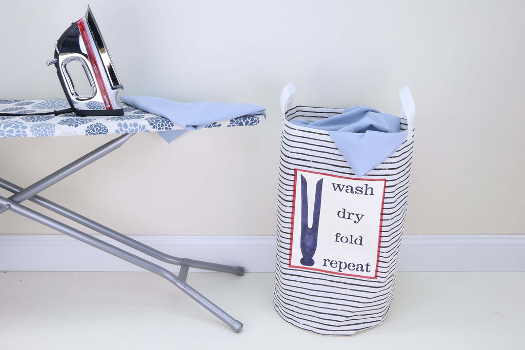 How To Stencil A Laundry Bag Tutorial