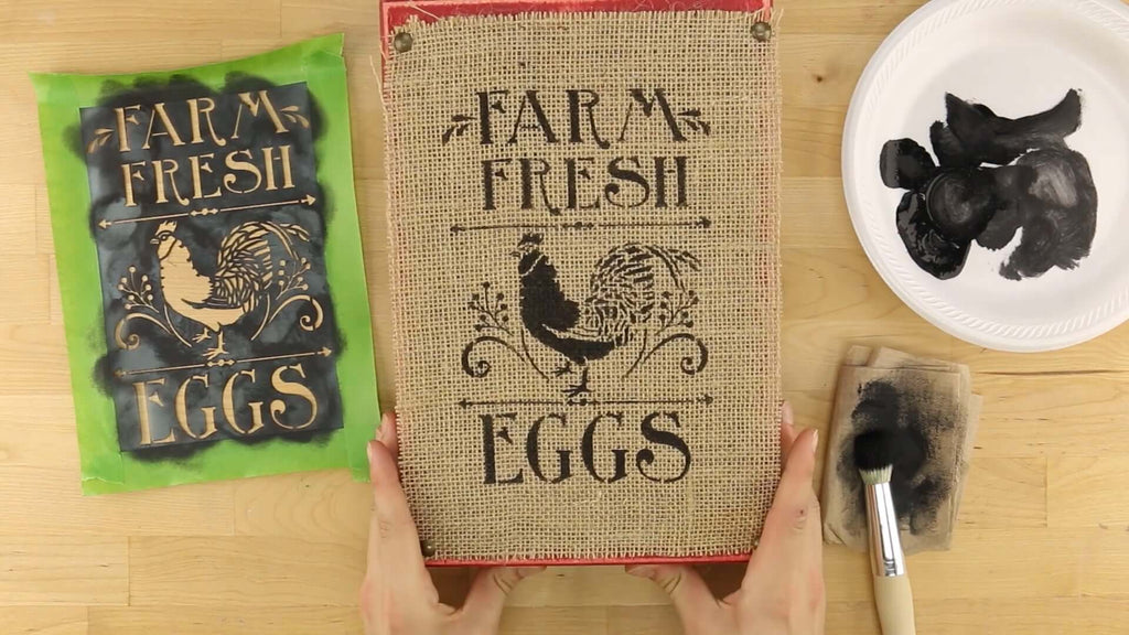 Farm Fresh Bread stencil n.2 - Reusable farm stencil for wood signs,  fabrics, bags, sacks and walls