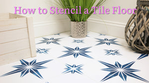 How to Stencil a Tile Floor