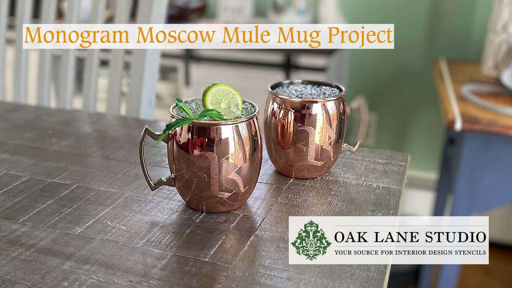 Monogram Moscow Mule Mug Project from Oak Lane Studio