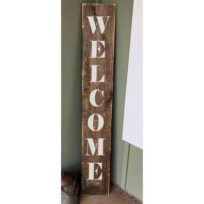 Vertical Welcome Porch Sign