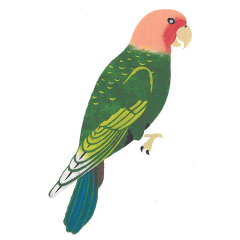 Small Parrot Wall Stencil
