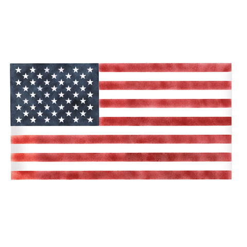 10 Inch American Flag Wall Stencil