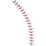 Baseball Stitches Wall Stencil
