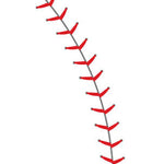 Baseball Stitches Wall Stencil