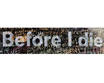 Before I Die Large Heading Wall Stencil - English