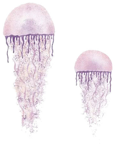 Jellyfish Wall Stencil
