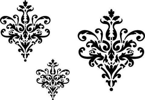 Lace Icons Wall Stencil