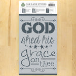 Grace on Thee Craft Stencil for Home Decor in Package