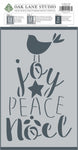 Joy Peace Noel Wall Stencil in packaging