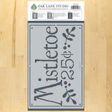 Mistletoe Sign Craft and Wall Stencil in Packaging
