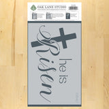 He is Risen Craft Stencil in package