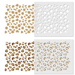 Leopard Skin Wall and Craft Stencil - Repeat