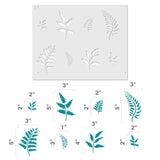 Eight Ferns Wall Stencil - Dimensions