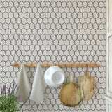 Large Chickenwire Wall Stencil - Room Setting