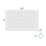 Large Chickenwire Wall Stencil - Dimensions