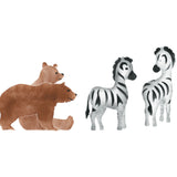 Bears, Zebras, and Rhinos Wall Stencil
