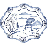 Oriental Platter Wall Stencil
