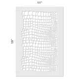 Large Crocodile Skin Wall Stencil - Dimensions