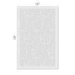 Persian Textile Wall Stencil - Dimensions
