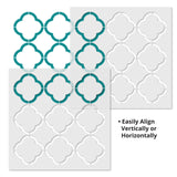 Quartrefoil Outline Wall Pattern Wall Stencil - Repeat