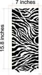 Zebra Stripe Wall Stencil - Dimensions