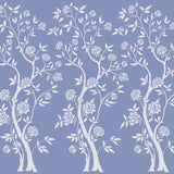 Chinoiserie Rose Tree Wall Stencil