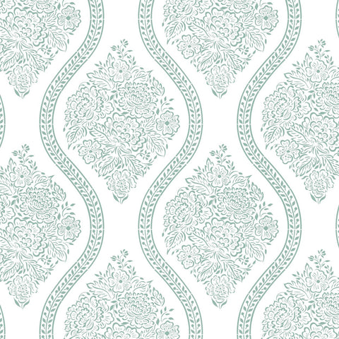 Amelia Floral Damask Allover Wall Stencil