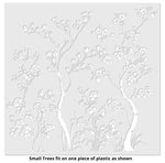 Chinoiserie Tree Mural Wall Stencil - Overlay Sample