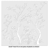 Chinoiserie Tree Mural Wall Stencil - Overlay Sample