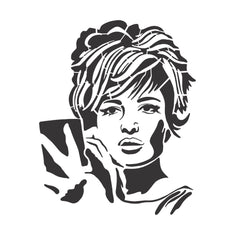 Monica Icons Collection Stencil by Bill Burns