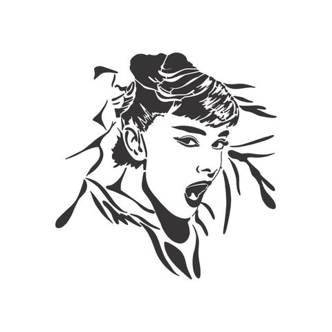 Audrey Icons Collection Stencil by Bill Burns