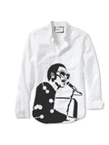 Elton Icons Collection Stencil by Bill Burns on button down shirt! Paint your own shirt!