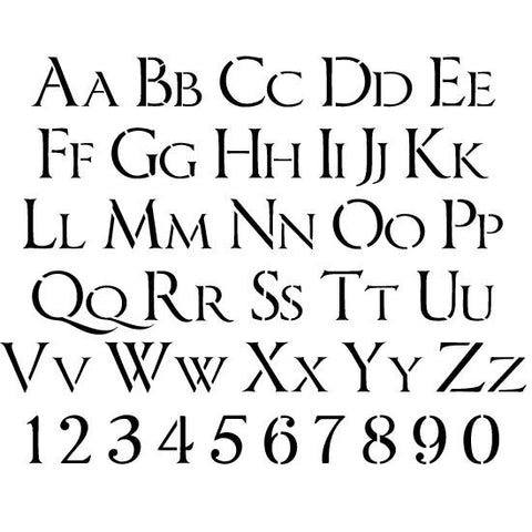 Imperator Alphabet Stencil Set