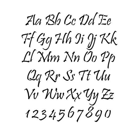 Pristina Alphabet Stencils