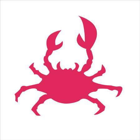 Crab Shape Craft Stencil