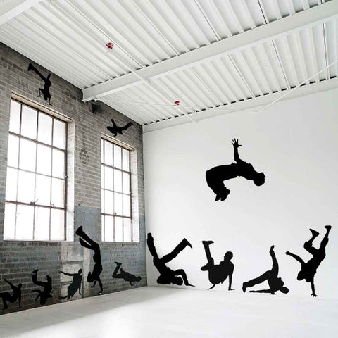 Break Dancer Wall Stencils On Wall