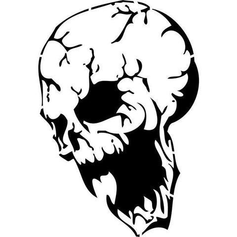 Demonic Skull Stencil