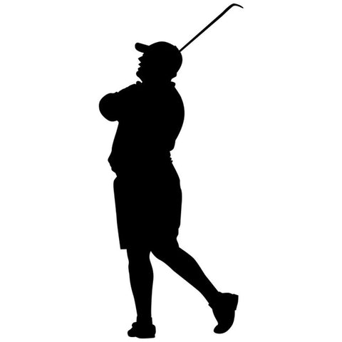 Golfing Silhouette 02 Stencil by Crafty Stencil