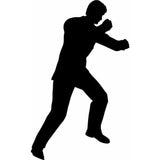 People Wall Stencils Boxing