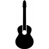 Musical Instruments Wall Stencil