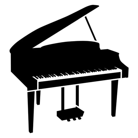 Grand Piano Stencil