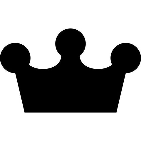 Baron Crown Silhouette Stencil