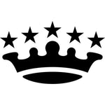Astral Coronet Crown Silhouette Stencil