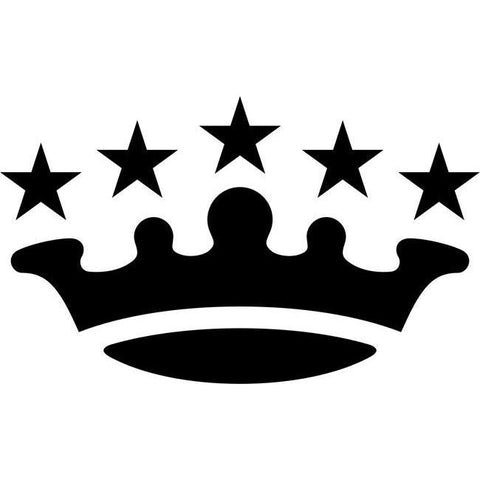 Astral Coronet Crown Silhouette Stencil