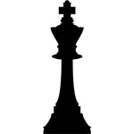 King Chess Stencil