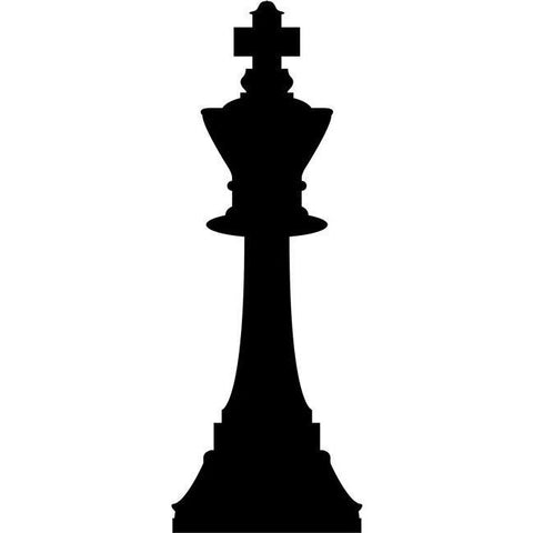 King Chess Stencil