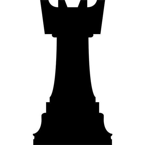 Rook Chess Stencil